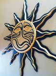 Black And Natural Wood Crafted Layered Sun 1 small