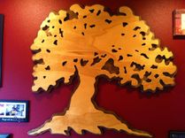 Private Commission Layered Oak Tree Silhouette 5 small