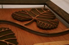 "Vino" Still Life Multi-Dimensional Fine Woodwork 6 small