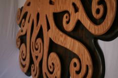 Extra Large Oak Wood Tree Of Life Hanging Sculpture 4 small