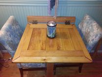 Oak Drop Down Dining Table 1 small