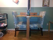 Oak Drop Down Dining Table 2 small