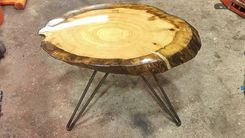 Live Edge End Grain Coffee Table. 5 small