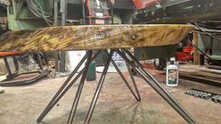 Live Edge End Grain Coffee Table. 4 small