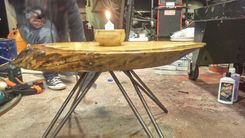 Live Edge End Grain Coffee Table. 6 small