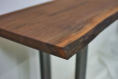 Live Edge Sofa Table, Behind The Couch Table, With Metal Legs, Home Bar Table, Bar Height Table 4 small