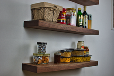 Pantry Shelves, Wood Pantry Shelf, Floating Pantry Shelf, Kitchen Pantry Shelf, Pantry Storage Shelf 4 small