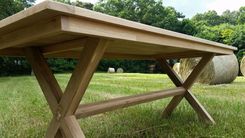Farmhouse Trestle Table 6 small