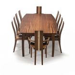 Handmade Dining Table In Solid Wood "Beetleback" 4 small