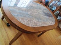 Dining Table With Granite Top 2 small