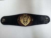 Laser Cut Leather Wrist Cuff 2 small