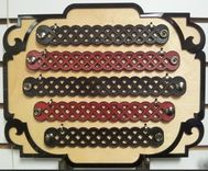 Laser Cut Leather Wrist Cuffs 2 small