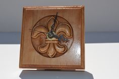 Rosette Clock- New Orleans Fleur-De-Lis Style 2 small