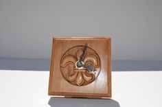 Rosette Clock- New Orleans Fleur-De-Lis Style 3 small