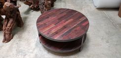 Wine Barrel Coffee Table  - Kolo - Made From Large Reclaimed California Oak Wine Tanks 1 small