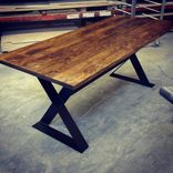 Modern X Frame Style Dining Table 1 small