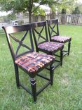 Custom Barstool With Seat From Woven Recycled Leather Belts 5 small