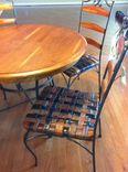 Kitchen Chair Set With Woven Leather Recycled Belts For Seats 15 small