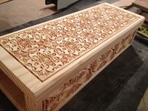 Carved Wooden Boxes 2 small