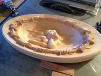 Thick Maple Cnc Carving ! 2 small