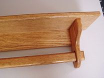 Quilt Hanger 48 Inch Oak Quilt Rack Wall Hanging Rack - Quilt Room Decor 6 small
