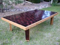 Red Wine Inspired Asian Style Dining Table 3 small