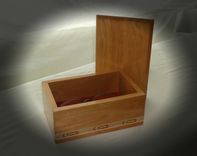 Cherry Keepsake Box With Guitar Inlay Banding 4 small