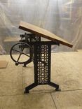 Industrial Drafting Desk With Reclaimed Wood Top 1 small