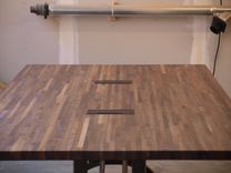Vintage Style Industrial Conference Table Or Dinning Table 2 small