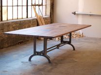 Vintage Style Industrial Conference Table Or Dinning Table 3 small