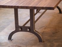 Vintage Style Industrial Conference Table Or Dinning Table 4 small