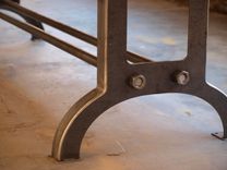 Vintage Style Industrial Conference Table Or Dinning Table 5 small