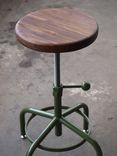 Walnut Factory Green Stools 4 small