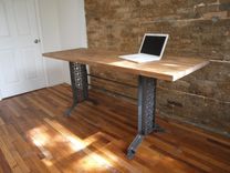 Industrial Desk Table Metal Iron Base 2 small