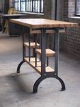 Maple Modern / Industrial Kitchen Island Console Table 2 small