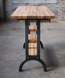 Maple Modern / Industrial Kitchen Island Console Table 5 small
