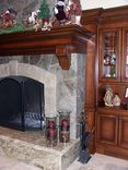Stone Fireplace And Mantel 2 small