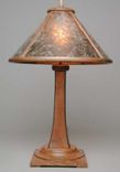 Aurora Arts-And-Crafts Table Lamp With Wood Framed Mica Shade 4 small