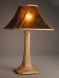 Aurora Arts-And-Crafts Table Lamp With Wood Framed Mica Shade 1 small