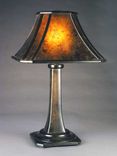 Aurora Arts-And-Crafts Table Lamp With Wood Framed Mica Shade 3 small