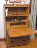 Arts & Crafts Fall Front Secretary/Desk 2 small