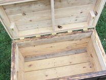 Reclaimed Wood Chest Large Made From Reclaimed Wood Pallets - Hope Chest - Toy Chest - Coffee Table 3 small