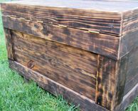 Reclaimed Wood Chest Large Made From Reclaimed Wood Pallets - Hope Chest - Toy Chest - Coffee Table 5 small