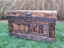 Wood Chest Made From Reclaimed Wood Pallets - Hope Chest - Toy Chest 4 small