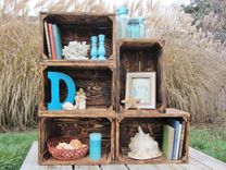 Small Wood Crate Stackable Made From Reclaimed Wood Pallets Set Of 5 Crate Set 2 small