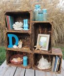 Small Wood Crate Stackable Made From Reclaimed Wood Pallets Set Of 5 Crate Set 5 small