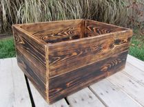Large Wood Crate Stackable Made From Reclaimed Wood Pallets 2 small