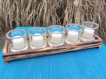 Reclaimed Wood Candle Holder Made From Reclaimed Pallet Wood Votive Candle Holder 2 small