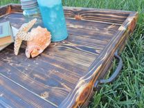 Wood Ottoman Tray Made From Reclaimed Pallet Wood Serving Tray 4 small
