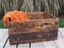 Medium Wood Crate Stackable Made From Reclaimed Wood Pallets 3 small